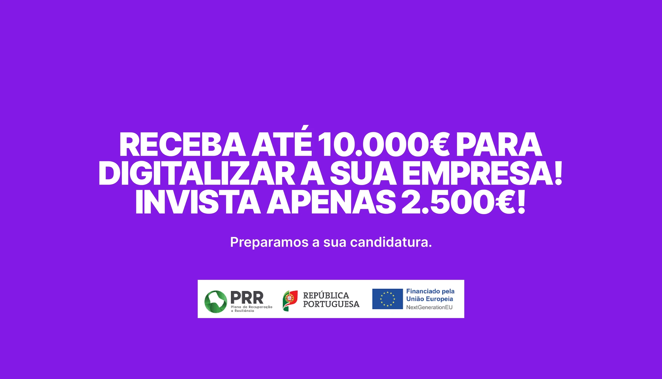 Imagem promocional para o programa Coaching 4.0: Receba 10.000 euros para digitalizar sua empresa.